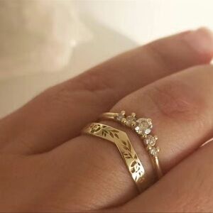 5/$20 elegant 2‎ piece ring set